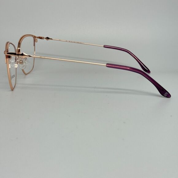 BCBGMAXAZRIA HENLEY Purple Rose‎ Gold Eyeglasses Frame 54-15-135mm B40mm H13529 main image 6